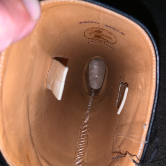 Vogel custom dress boots pull on calfskin w/ gusset 6-1/2-7 WIDE CALF black - Picture 15 of 15